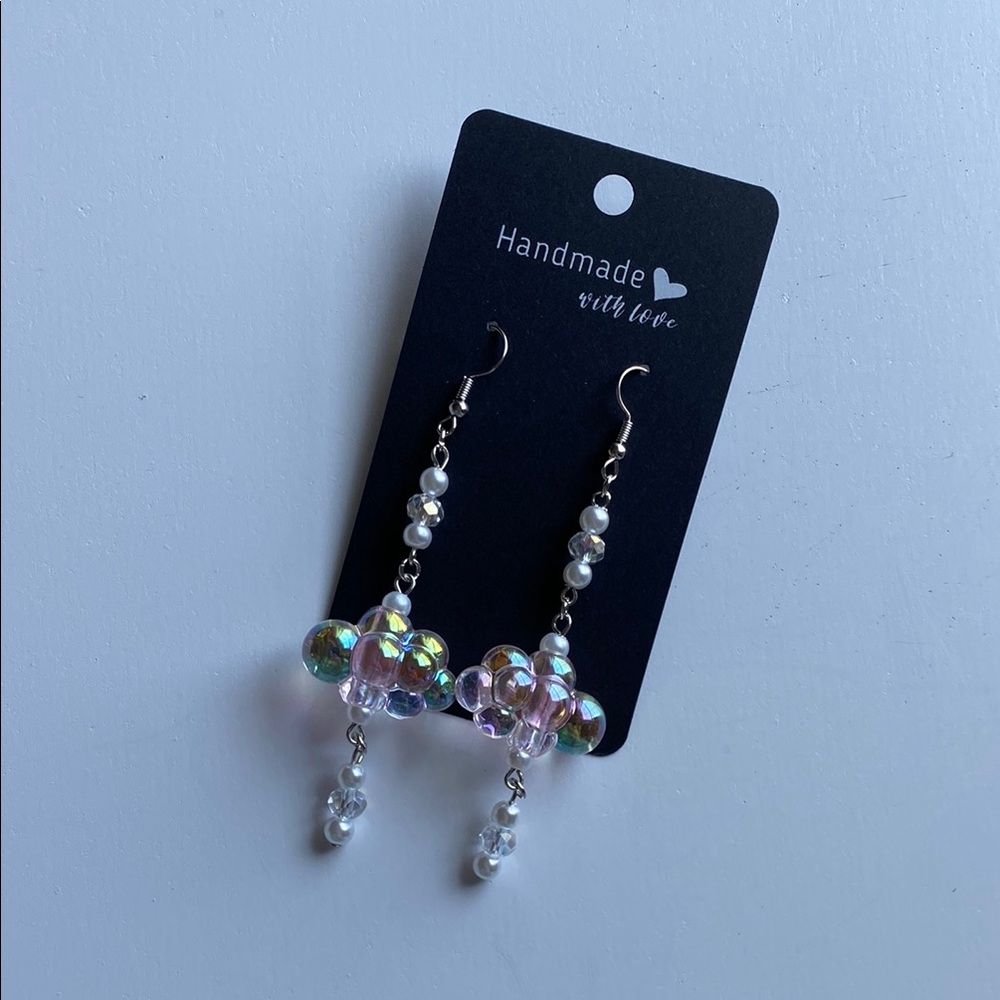 Handmade Beaded Dangle Earrings